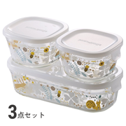 パック＆レンジ 角型3点セット（シンジカトウ/北欧の庭）
