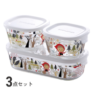 パック＆レンジ(絵柄入り) 3点セット