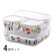 パック&レンジ(絵柄入り) 4点セット